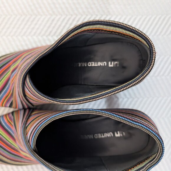 United Nude Fold Mid Multicolour Ankle Boots Size 39 8.5 Booties - Picture 9 of 9